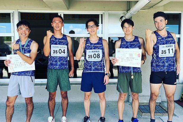 沖縄の30代が「世界新」　陸上のマスターズ選手権・35～39歳の部で「M35OKINAWA」　400mリレー