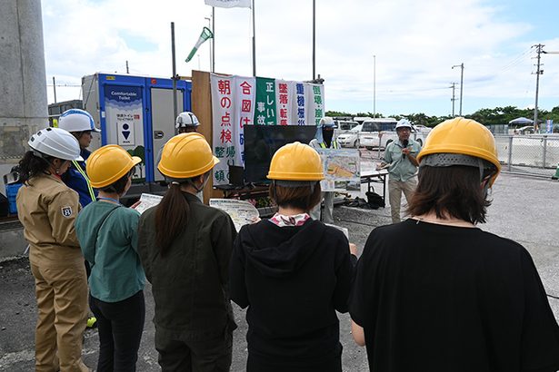 建設事務で女性就労を支援　かつての3K、労働環境変わる　9人が研修　沖縄県母連・県中小建設業協