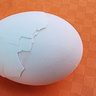 【写真】卵の中に、また卵！　珍しい「二重卵」　宜野座・仲間商店