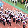 沖縄県勢45人が堂々と行進　かごしま国体が開幕　旗手の平良「とても名誉」＜かごしま国体・2023＞