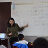 日本語指導の活動報告　稲嶺教諭「道徳授業工夫したい」