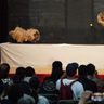 無形文化財「操り獅子」披露　本部町伊豆味区　豊年祭