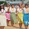 ハワイとのつながりフラで　北中城高　体育祭で初演目、３５０人踊る