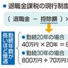 退職金、優遇課税見直さず　「骨太方針」転換へ　増税批判回避狙う