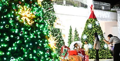 【動画あり】“南国沖縄”もクリスマス色に　那覇・久茂地で点灯式　くもじイルミネーション　