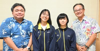 「中学生の入選聞いたことない」沖縄県芸術文化祭、美東中から2人が入選の快挙