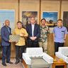 パラオ大臣が　副知事を訪問　久米島海洋発電　視察