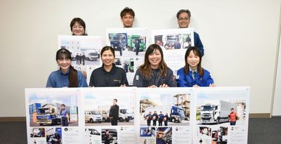 「沖縄トラガール」カレンダー発行　県内6社が連携　女性運転手の活躍発信　