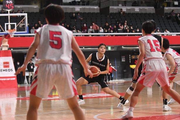 女子石川、初戦突破　愛媛の済美に92―87　全国高校バスケ選手権