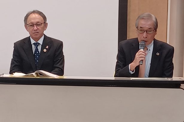 玉城デニー知事、代執行訴訟の判決を前に、いま語ったこと　神奈川で講演