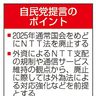 ＮＴＴ法２５年廃止を提言／自民　通信業の国際競争力向上へ