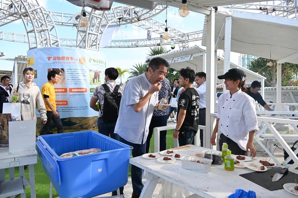 豪州産牛と羊肉　体験型の展示会／沖縄ステーキ推進協