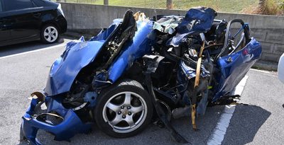 沖縄市で車両事故　運転手の米海兵隊男性が死亡