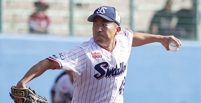 ヤクルト・嘉弥真、右打者ぴしゃり　「全球種で勝負できた」＜プロ野球キャンプ＞