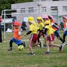 ４、５歳児が伸び伸び　うるま市幼年サッカー大会