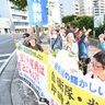 「沖縄戦は二度とごめん」市民有志、防衛相・知事会談に合わせ抗議　沖縄県庁前