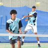 九州選抜中学テニス　伊良波（男子）、石田（女子）V