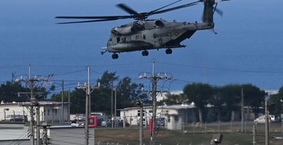 米軍ヘリ3機、熊本空港に緊急着陸　普天間所属　1機に警告灯が表示