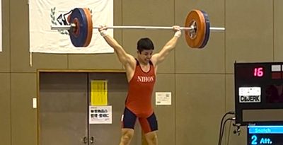 永山盛耀、男子73キロ級2位　全日本学生選抜重量挙げ