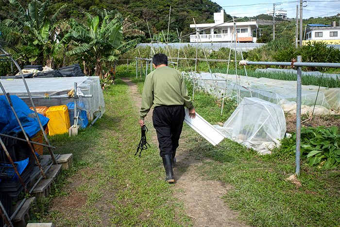 少しずつ、着実に自身の作業をこなすYさん（仮名）の後ろ姿