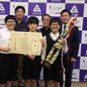 とよみ小児童そろばん日本一　豊見城　前原、島袋、平田さん優勝報告