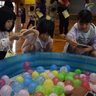 射的、輪投げ、祭り気分　多良間っ子フェス、６年生企画