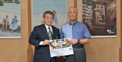 羽田産直館から　沖縄特産品ＰＲ　昨年、空港内オープン