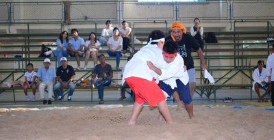 沖縄角力大会４７人出場　最年少３歳、女子の「花角力」も