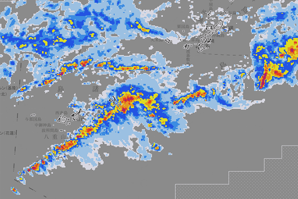 沖縄本島地方に激しい雨の予報　1時間当たり40ミリ　沖縄気象台が注意呼びかけ（8日午前8時20分時点）