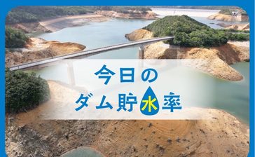 きょうのダム貯水率　回復続く　沖縄（30日午前0時）