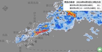 【随時更新】全て解除　沖縄本島北部の大雨警報　国頭村と大宜味村の土砂災害警戒（5日午後４時半までに）