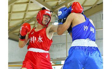 又吉（沖水）Ｌウエルター制す　各階級で頂点決まる　沖縄県高校春季ボクシング