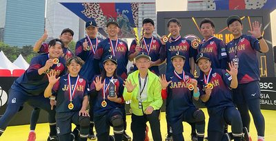 喜屋原（沖大）アジア杯初Ｖ　「ベースボール5」日本代表