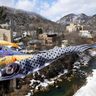 札幌で渓流鯉のぼり