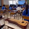 沖縄生まれの楽器「琉球かれん」　教育現場での効果に期待も　嘉数中で特別授業　宜野湾　沖縄