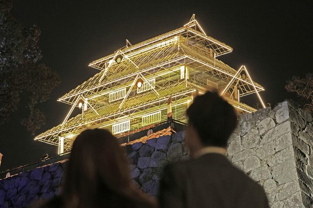 ＜はと笛＞福岡城「幻の天守閣」