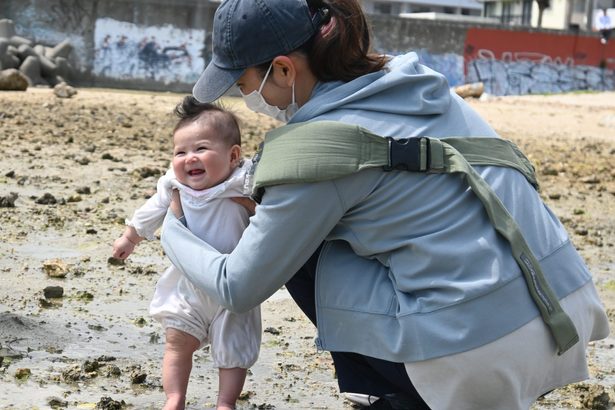 健康願い赤ちゃん浜下り　沖縄市泡瀬