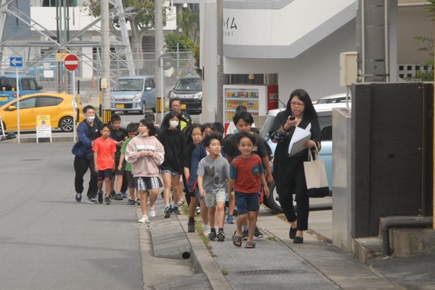 子どもたち真剣に避難　山内自治会が防災訓練