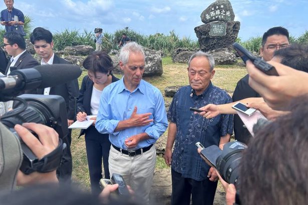 駐日米大使が与那国、石垣を軍用機で訪問　「経済安全保障は抑止力とセット」　沖縄