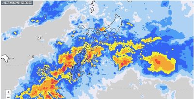 沖縄本島中南部に大雨　警報や土砂災害警戒情報を発表中（22日午前11時25分）
