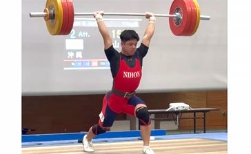 永山が男子73キロ級優勝　重量挙げ・全日本学生個人選手権
