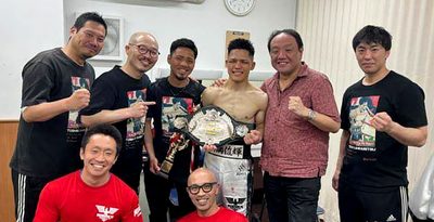 「宮古島や皆さんがパワーくれた」川満TKOで初防衛　ボクシング日本ライトフライ級