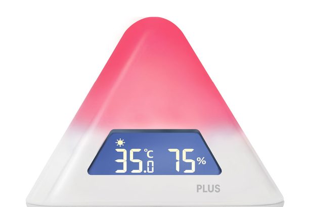 色の変化で警戒レベル表示　熱中症対策の温湿度計　離れた部屋、不在時も確認