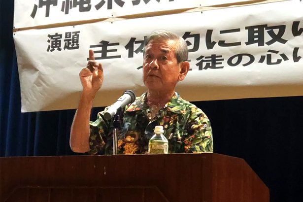 バスケ名将・安里幸男さんが講演　「生徒の長所」着目した指導語る　沖縄市
