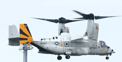 嘉手納基地に駐機のオスプレイ、飛行再開　昨年11月の墜落事故で運用停止も約半年ぶり　沖縄
