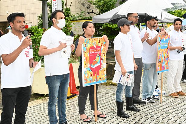 3周年に献血呼びかけ　ネパール留学生団体　活動報告も