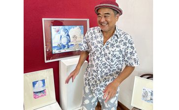 金城武もプロデュースした台湾の有名歌手・陳昇さん　沖縄で「海」テーマに個展