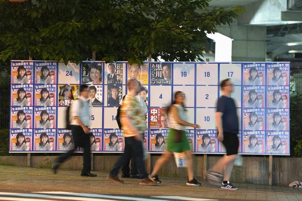 都知事選の掲示板多数同一ポスター　制度の隙、識者「規制を」　Ｎ国党「問題提起」と主張
