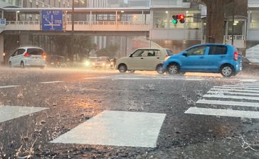 非常に激しい雨予想も　本島中南部で1時間に70ミリ　通勤通学に影響
