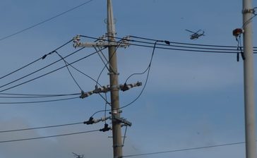 名護の住宅地　米軍ヘリ旋回　2機編隊で　沖縄